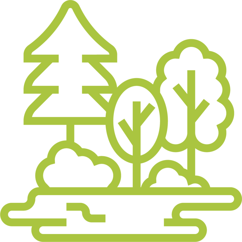 stats icon voor ha openbaar bos in beheer 12 208,5