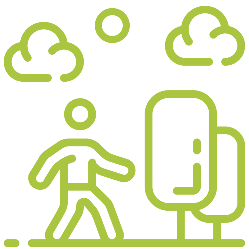 stats icon voor terreinbezoeken 2 784